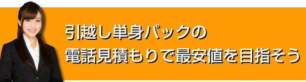 引越し単身パックの電話見積もりで最安値を目指そう