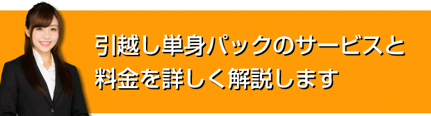 引越し単身パックのサービスと料金を詳しく解説します